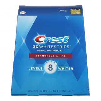 Crest 3D Whitestrips Glamorous White Levels 8 Whiter Dental Whitening Kit