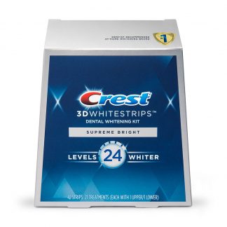 Crest 3D Whitestrips Supreme Bright Levels 24 Whiter Dental Whitening Kit