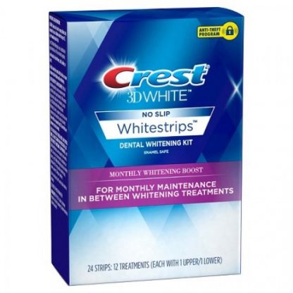 Crest 3D White Whitestrips No Slip Monthly Whitening Boost